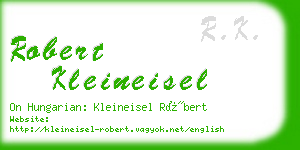 robert kleineisel business card